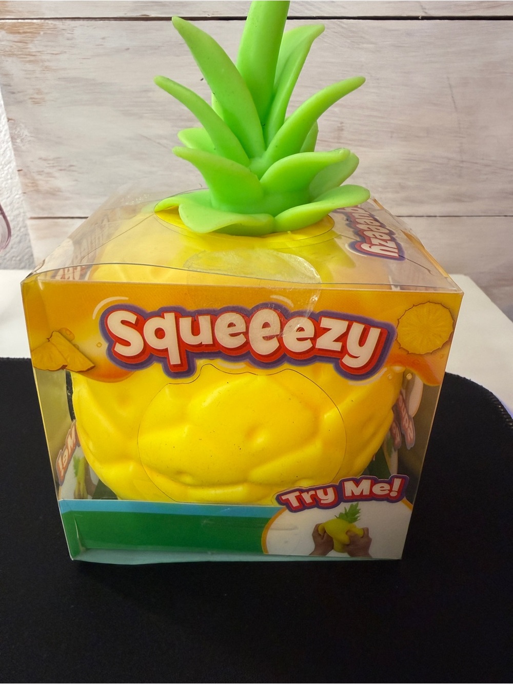 Squeeezy Pineapple Squishy Stress Ball | Sensory Fidget Squeeze Toy Fruit NIB